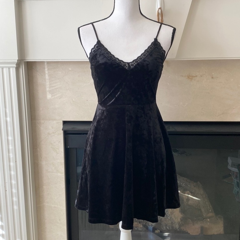 Velvet black dress